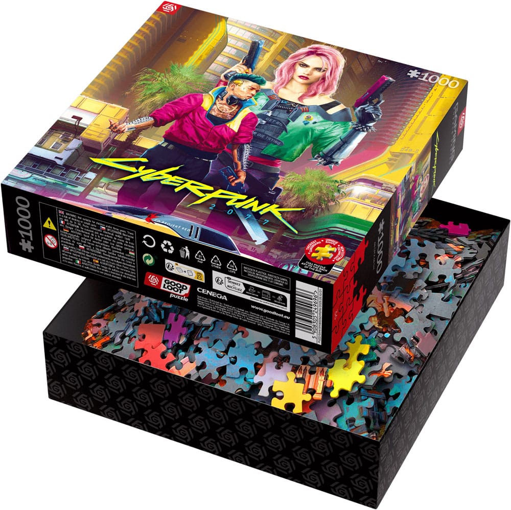 Cyberpunk 2077 Puzzle Kitsch Stijl (1000 stuks)