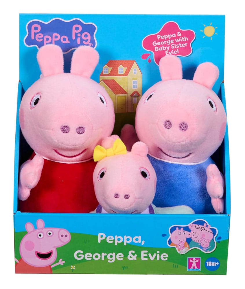 Peppa Pig Pluche figuren 3er Pack