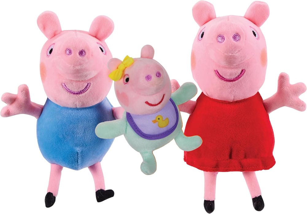 Peppa Pig Pluche figuren 3er Pack