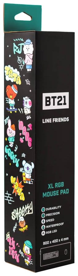 BT21 LED XXL Muismat 90 x 40 cm