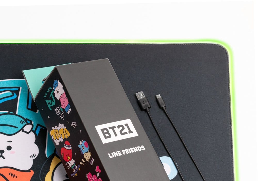 BT21 LED XXL Muismat 90 x 40 cm