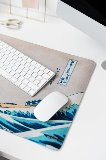 Hokusai The Great Wave of Kanagawa XL muismat 80 x 35 cm