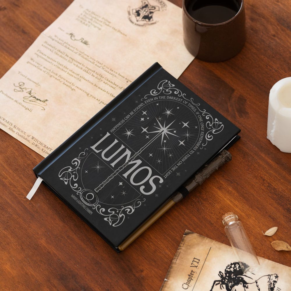Harry Potter Premium Notitieboek A5 met Licht Lumos Maxima