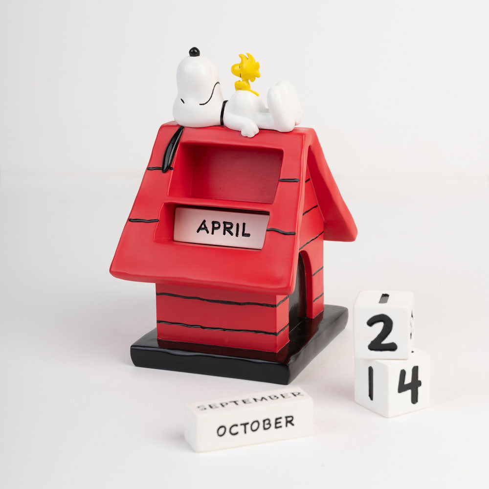Peanuts 3D eeuwigdurende kalender Snoopy Doghouse