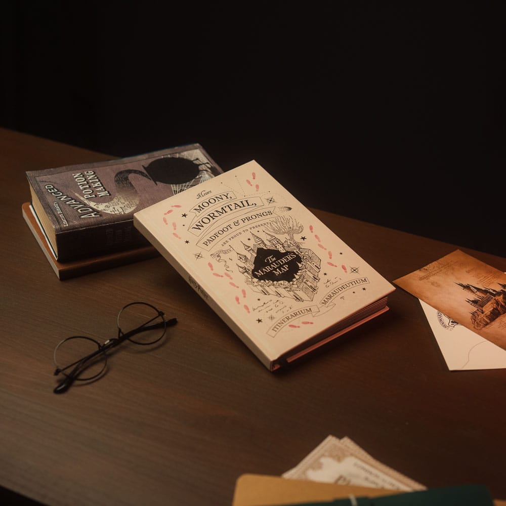 Harry Potter Premium Notitieboek A5 met Light Marauder's Map