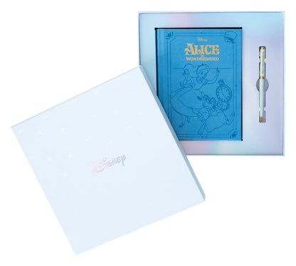 Alice in Wonderland Premium notitieboekje met pennenset A5
