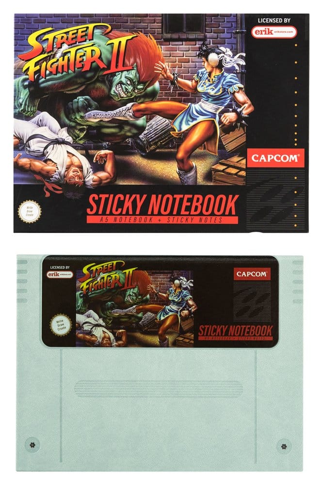 Street Fighter Premium notitieboek met sticky notes en omslag A5