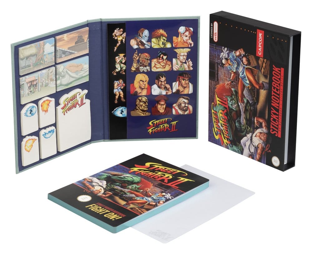 Street Fighter Premium notitieboek met sticky notes en omslag A5