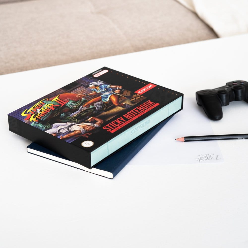 Street Fighter Premium notitieboek met sticky notes en omslag A5