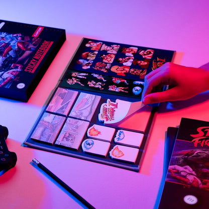 Street Fighter Premium notitieboek met sticky notes en omslag A5