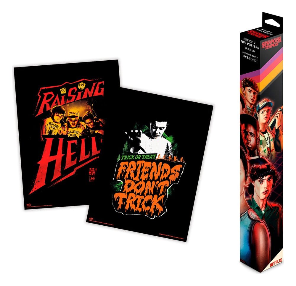 Stranger Things miniposterset van 2