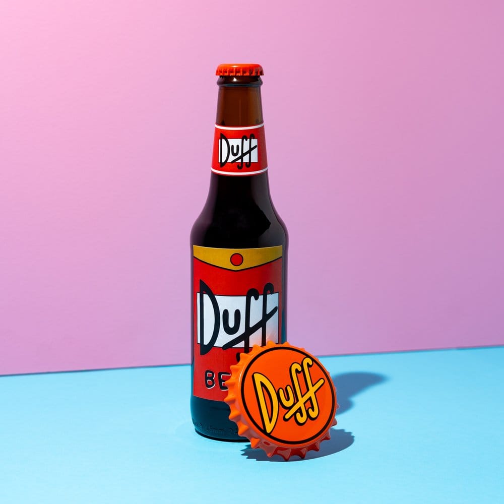 The Simpsons Magneet met Flesopener Duff Beer 7 cm
