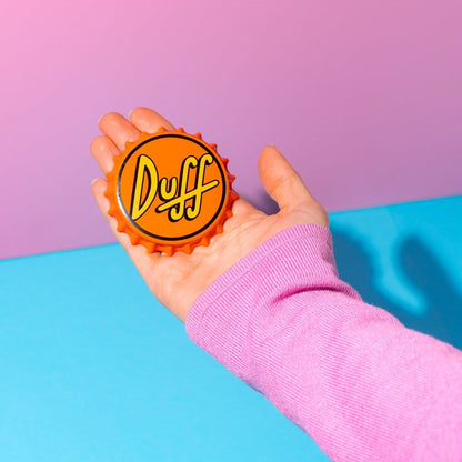 The Simpsons Magneet met Flesopener Duff Beer 7 cm