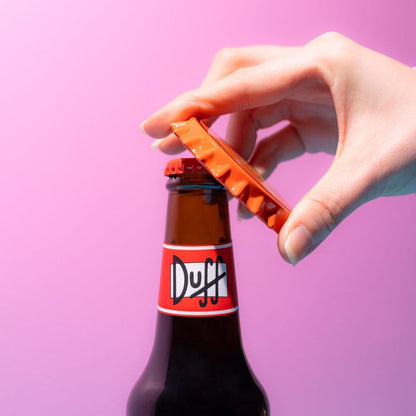 The Simpsons Magneet met Flesopener Duff Beer 7 cm