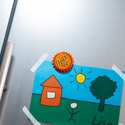 The Simpsons Magneet met Flesopener Duff Beer 7 cm