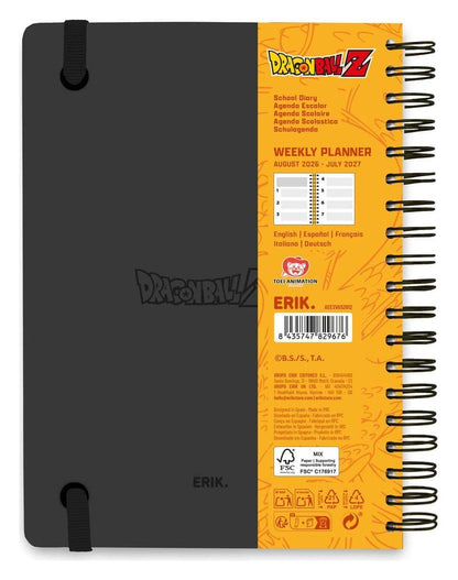 Dragon Ball Schoolagenda weekplanner 2026/2027 A5