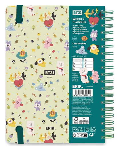 BT21 Schoolagenda weekplanner 2026/2027 A5