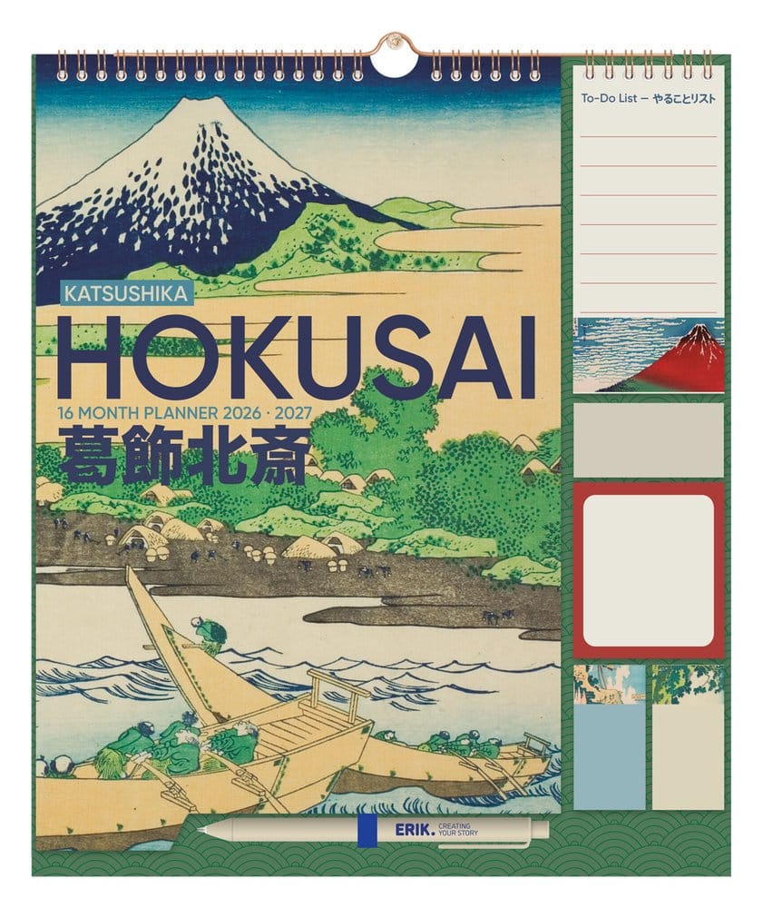 Hokusai Wandplanner 2026/27 30 x 34 cm