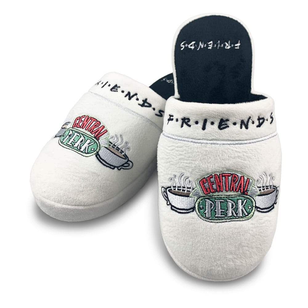 Vrienden slippers logo Central PERK WIT EU 5 - 7