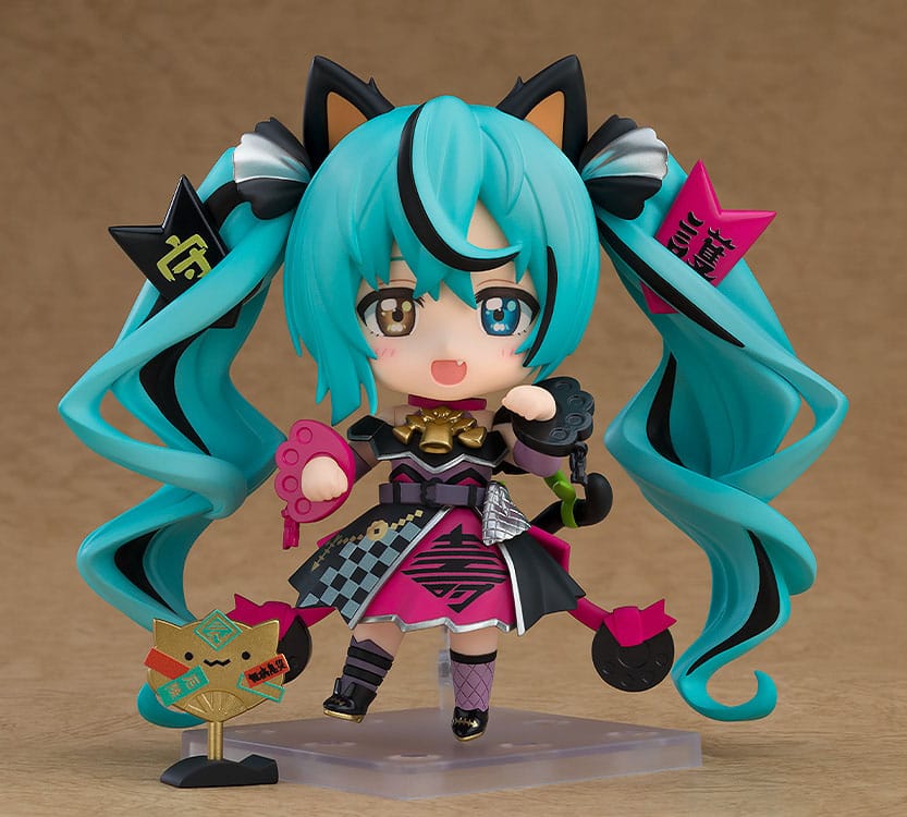 Character Vocal Series 01 Nendoroid-actiefiguur Hatsune Miku: Black Maneki Miku Ver. 10 cm