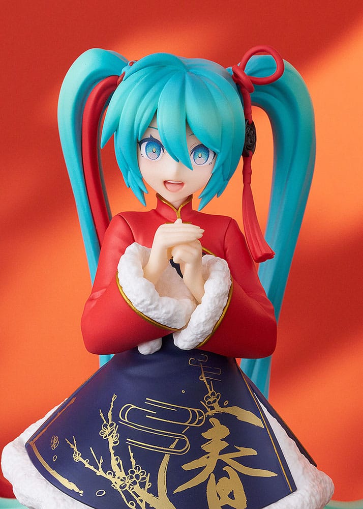 Character Vocal Series 01: Hatsune Miku Pop-upparade PVC-standbeeld Hatsune Miku: Sourxuan Chinees Nieuwjaar Ver. 17 cm