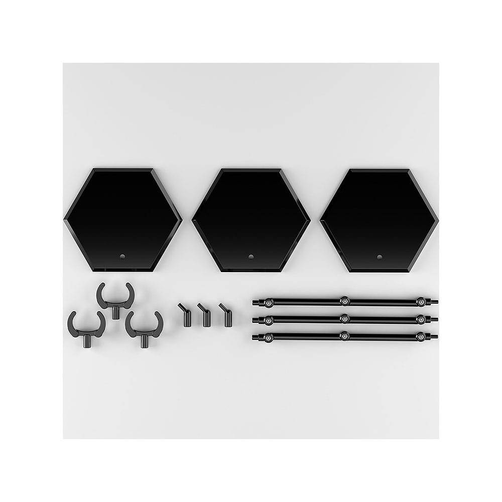 De Simple Stand Mini Nendoroid Meer voor minifiguren en modellen Zwart Hex Type 3-pack