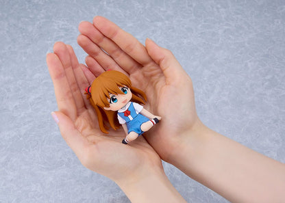 Herbouw van Evangelion Rubber Mascot Nendroid Plus Minifiguur Asuka Shikinami Langley 8 cm