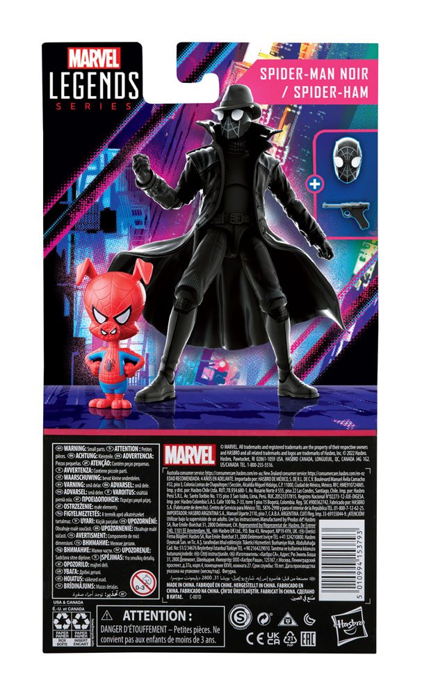 Spider-Man: Into the Spider-Verse Marvel Legends actiefiguren 2-pack 2022 Spider-Man Noir & Spider-Ham 15 cm