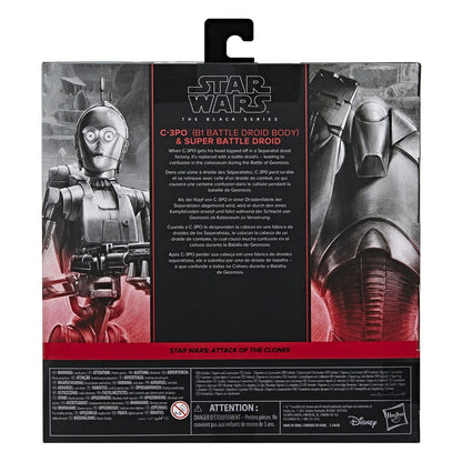 Star Wars Episode II Black Series Actie Figuur 2-pack C-3PO (B1 Battle Droid Body) & Super Battle Droid 15 cm