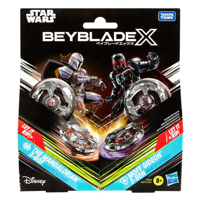 Beyblade X en Star Wars werken samen met The Mandalorian 3-60F versus Moff Gideon 3-80N