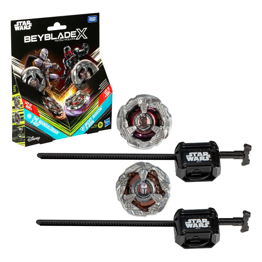 Beyblade X en Star Wars werken samen met The Mandalorian 3-60F versus Moff Gideon 3-80N