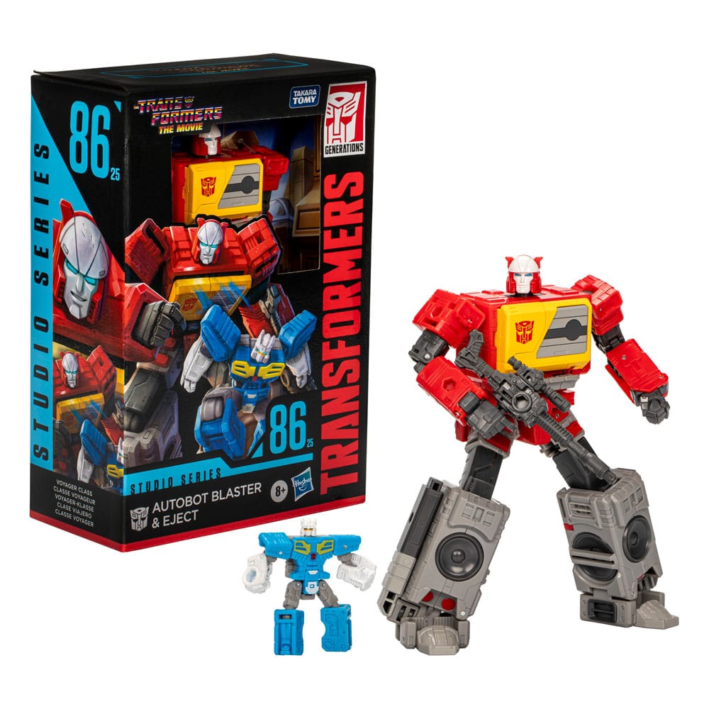 The Transformers: The Movie Generations Studio Series Voyager Class-actiefiguur Autobot Blaster & Eject 16 cm