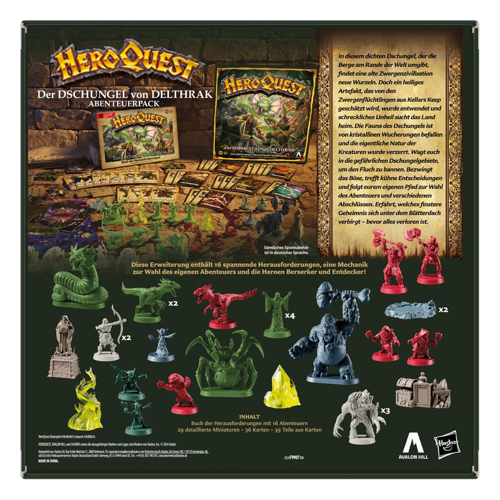 HeroQuest Board Game Expansion Der Dschungel von Delthrak Quest Pack *Duitse versie *