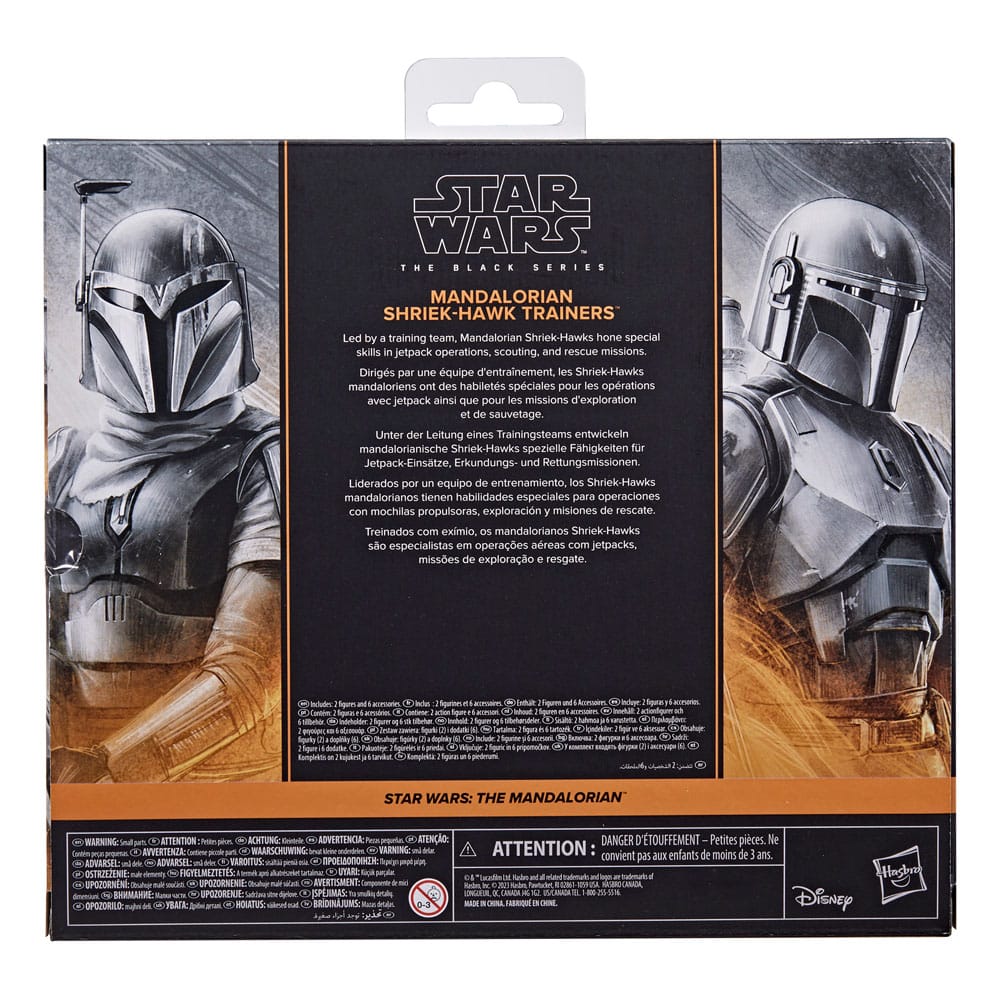 Star Wars: The Mandalorian Black Series Action Figuur 2-Pack Mandaloriaanse ShriK-Hawk Trainers 15 cm