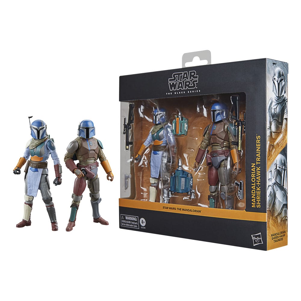 Star Wars: The Mandalorian Black Series Action Figuur 2-Pack Mandaloriaanse ShriK-Hawk Trainers 15 cm