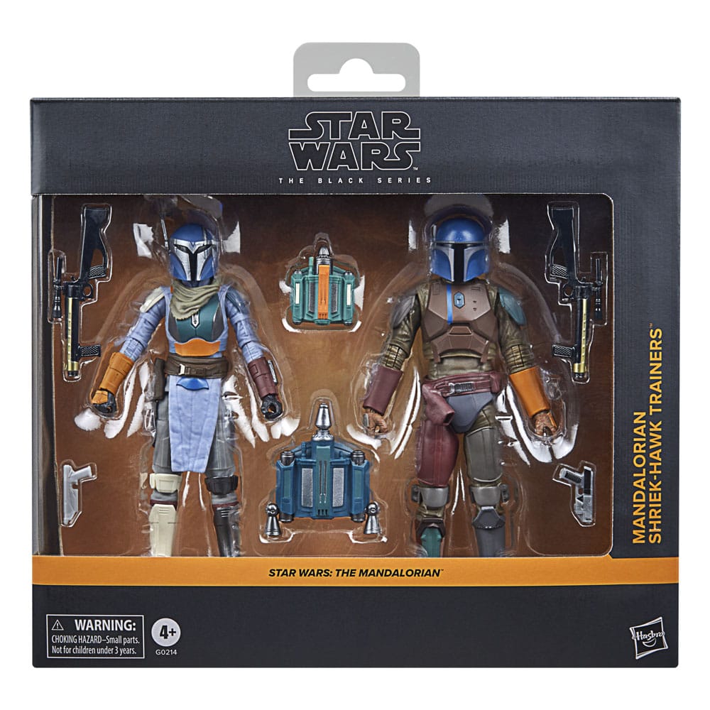 Star Wars: The Mandalorian Black Series Action Figuur 2-Pack Mandaloriaanse ShriK-Hawk Trainers 15 cm