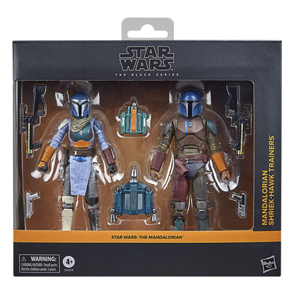 Star Wars: The Mandalorian Black Series Action Figuur 2-Pack Mandaloriaanse ShriK-Hawk Trainers 15 cm