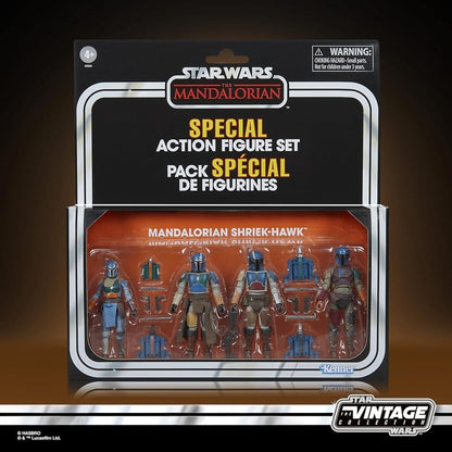 Star Wars The Mandalorian Vintage Collection actiefiguren 4-pack Mandalorian Shriek-Hawk 10 cm