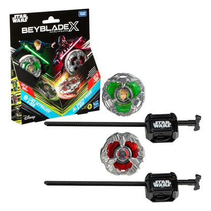 Beyblade X en Star Wars-samenwerking Luke Skywalker 4-80B versus Darth Vader 4-60B