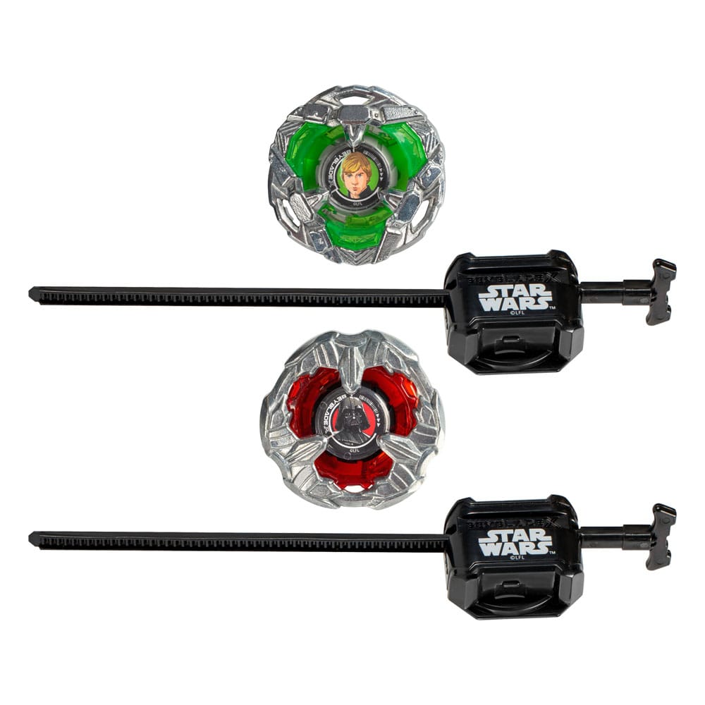 Beyblade X en Star Wars-samenwerking Luke Skywalker 4-80B versus Darth Vader 4-60B