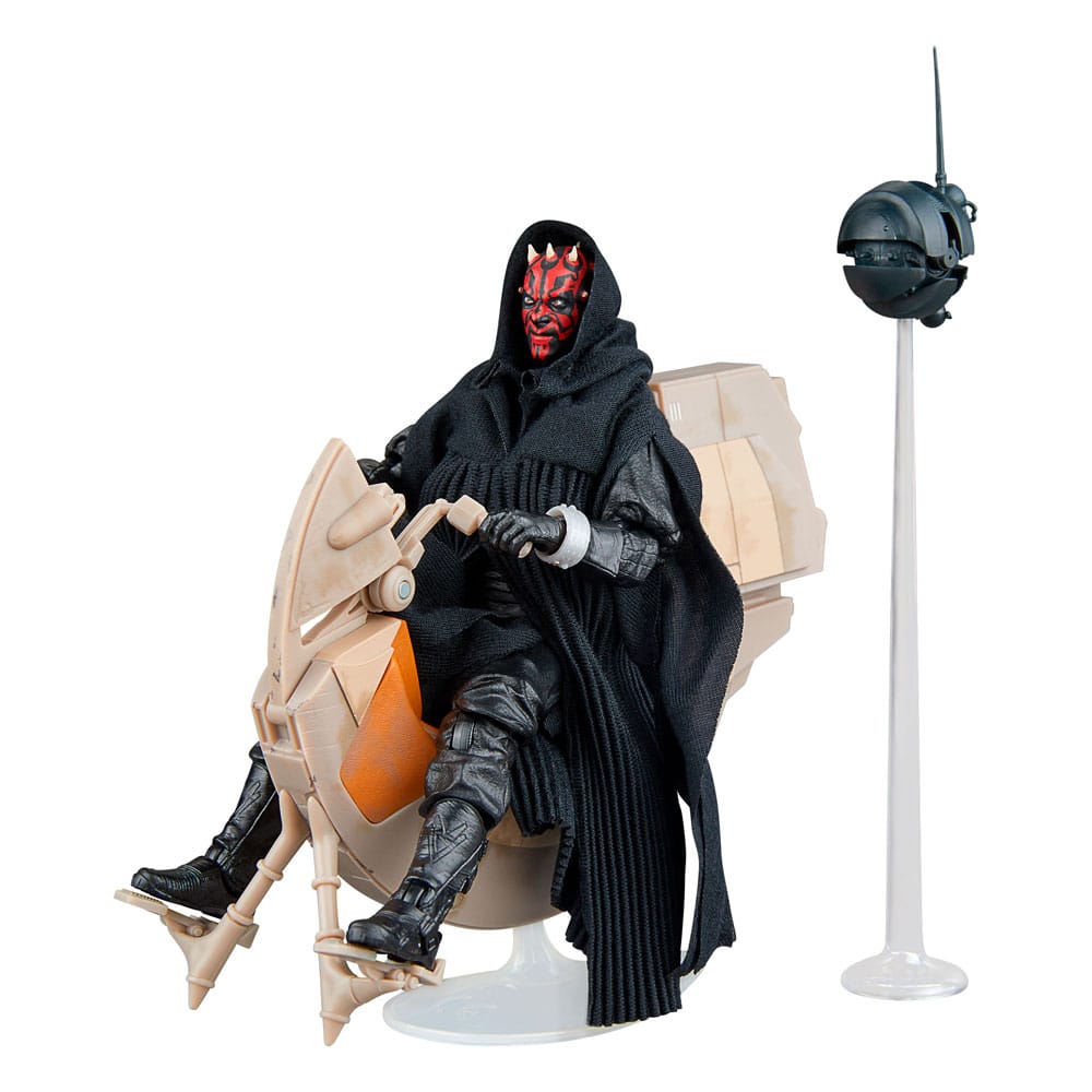 Star Wars Episode I Black Series-voertuig met actiefiguur Darth Maul & Sith Speeder 25e verjaardag