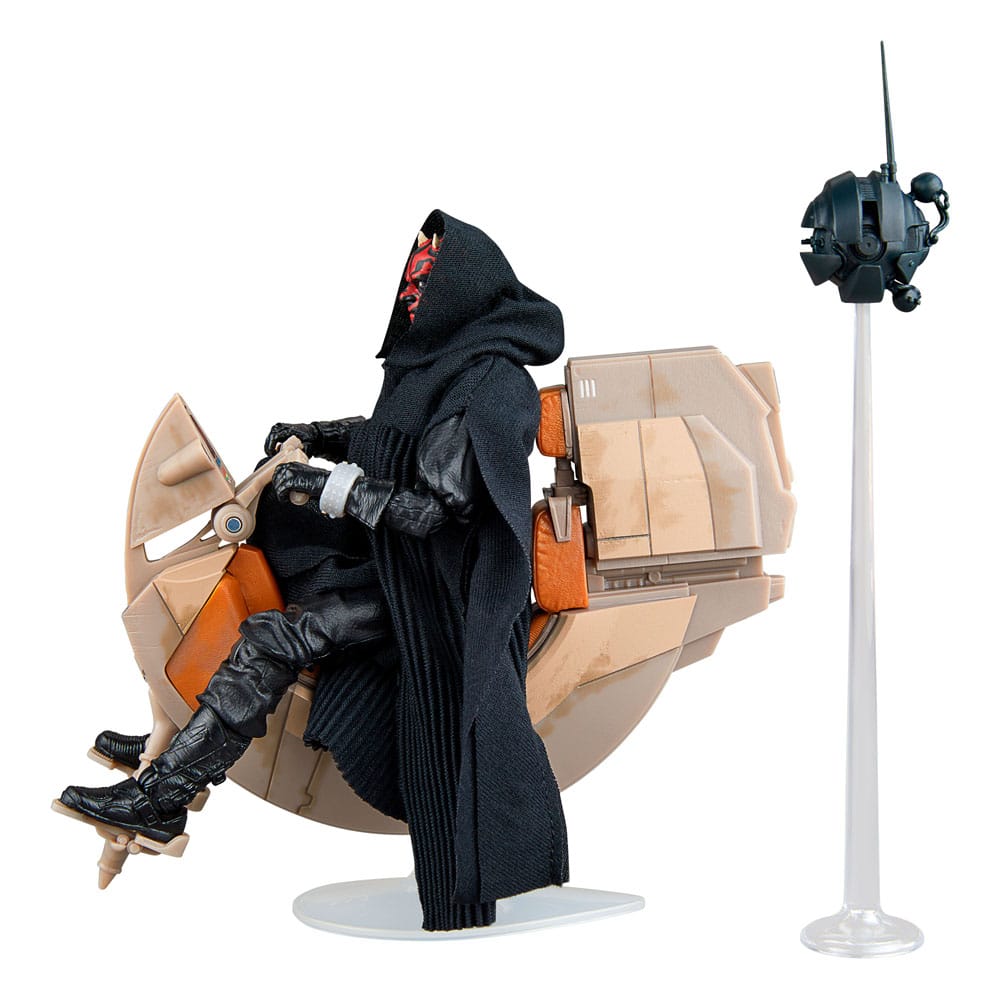 Star Wars Episode I Black Series-voertuig met actiefiguur Darth Maul & Sith Speeder 25e verjaardag