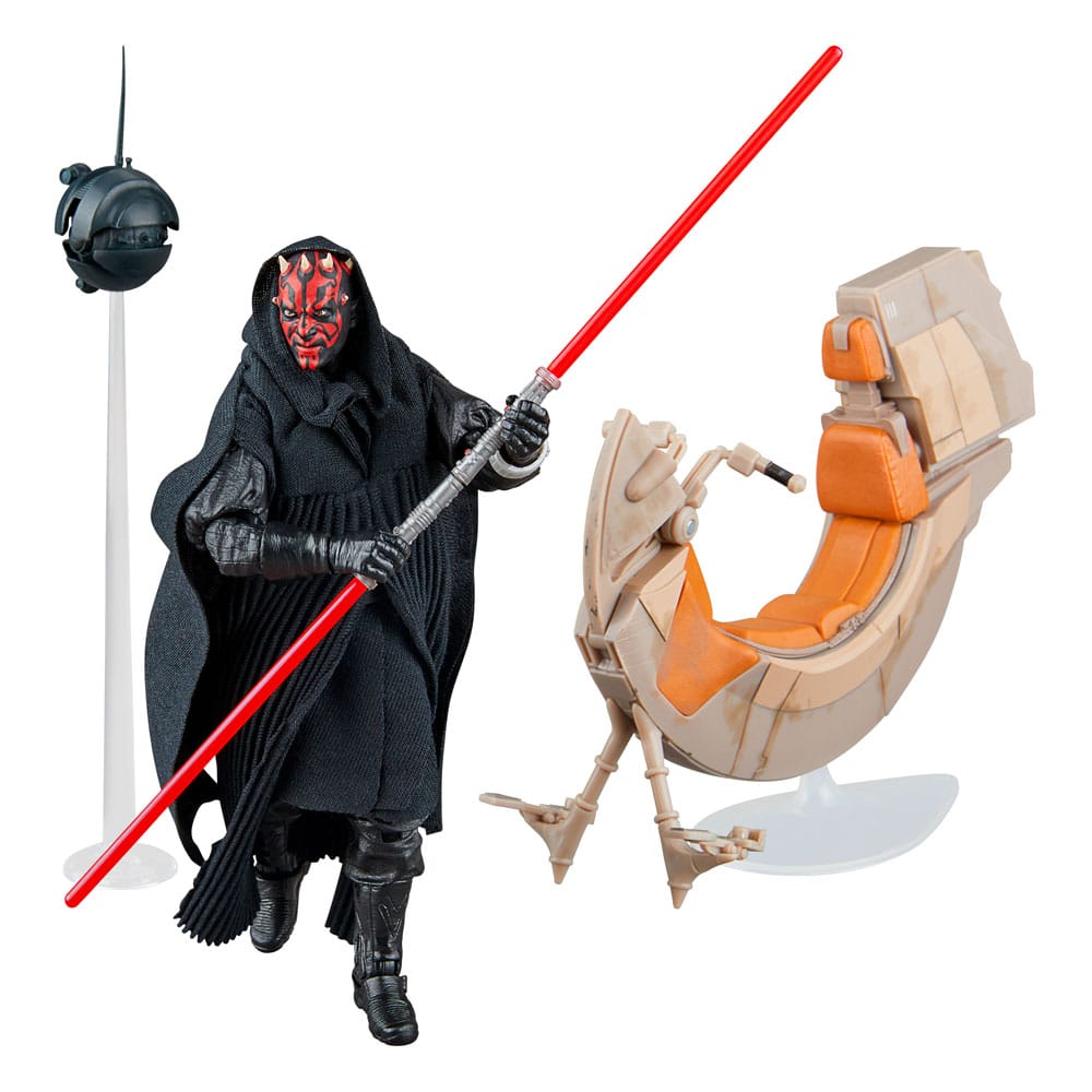 Star Wars Episode I Black Series-voertuig met actiefiguur Darth Maul & Sith Speeder 25e verjaardag