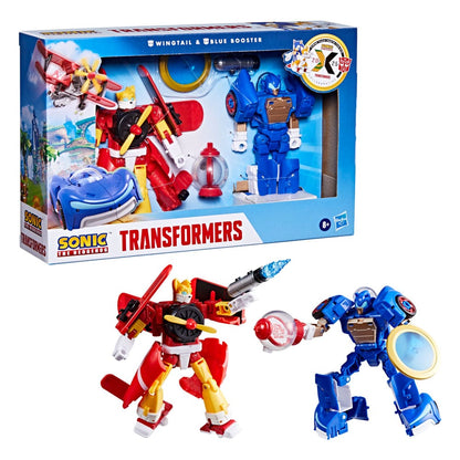 Sonic the Hedgehog X Transformers Action Figure Wingtail & Blue Booster 13 cm