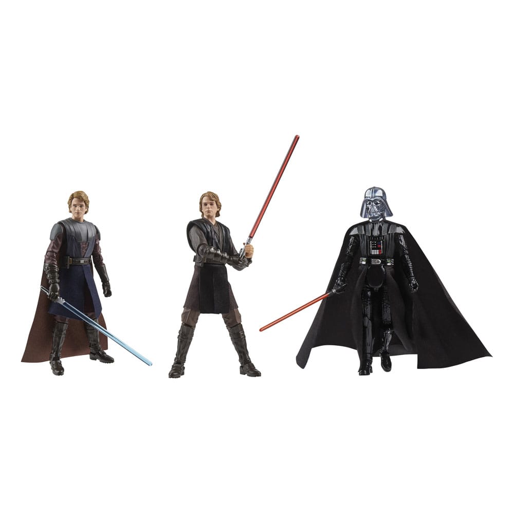 Star Wars Vintage Collection actiefiguren, 3-pack De reis van Anakin Skywalker
