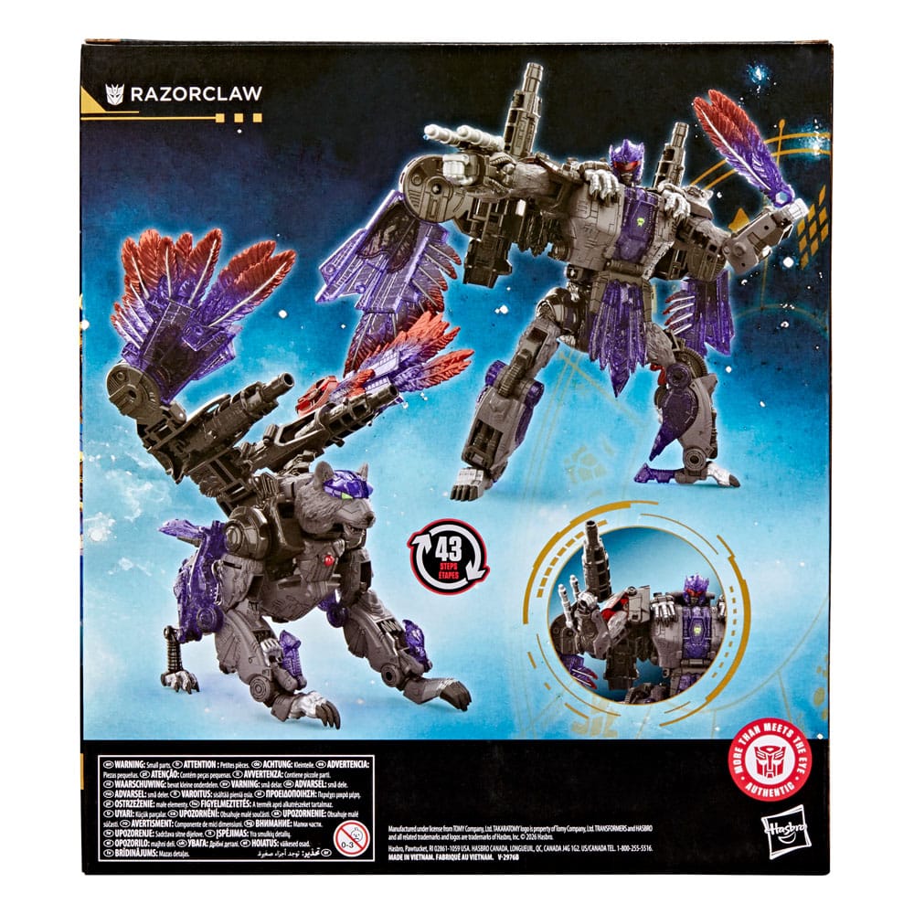 Transformers Age of the Primes Leader Class-actiefiguur Razorclaw 19 cm