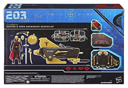 G.I. Joe Classified Series actiefiguur en voertuigset #203 Destro & Iron Grenadier Despoiler 15 cm