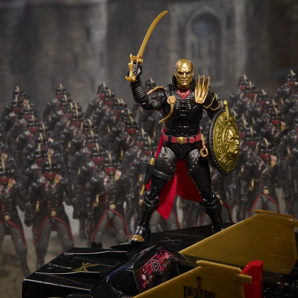 G.I. Joe Classified Series actiefiguur en voertuigset #203 Destro & Iron Grenadier Despoiler 15 cm