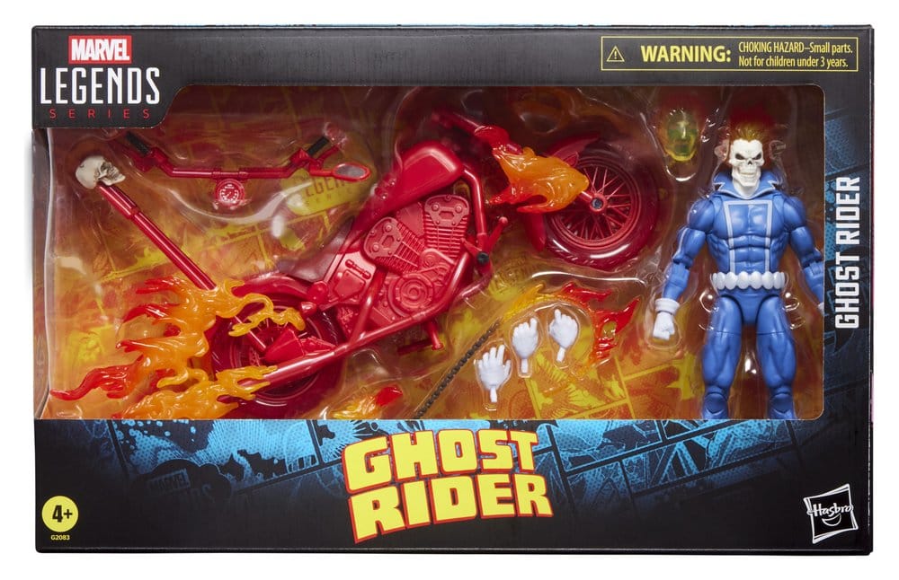 Ghost Rider Marvel Legends Actiefiguur Johnny Blaze met motorfiets 15 cm