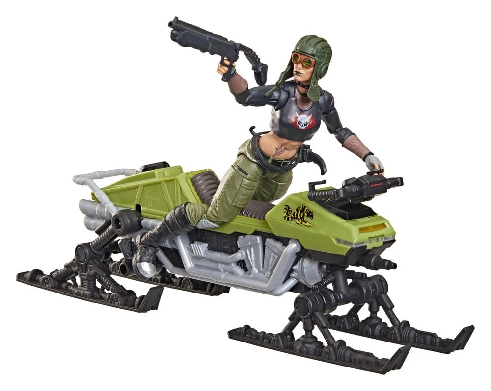 G.I. Joe Classified Series actiefiguur en voertuigset #194 Zanya en Dreadnok Chameleon (moerasskiër) 15 cm